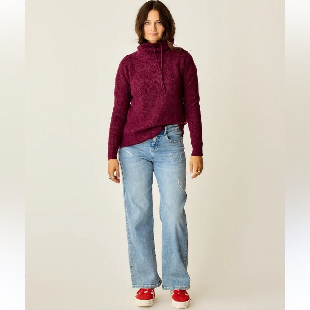 Lauren Ralph Lauren Burgundy Cowl Neck Sweater